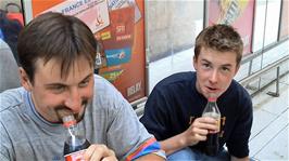 Lunch on the station at Gare du Nord, Paris